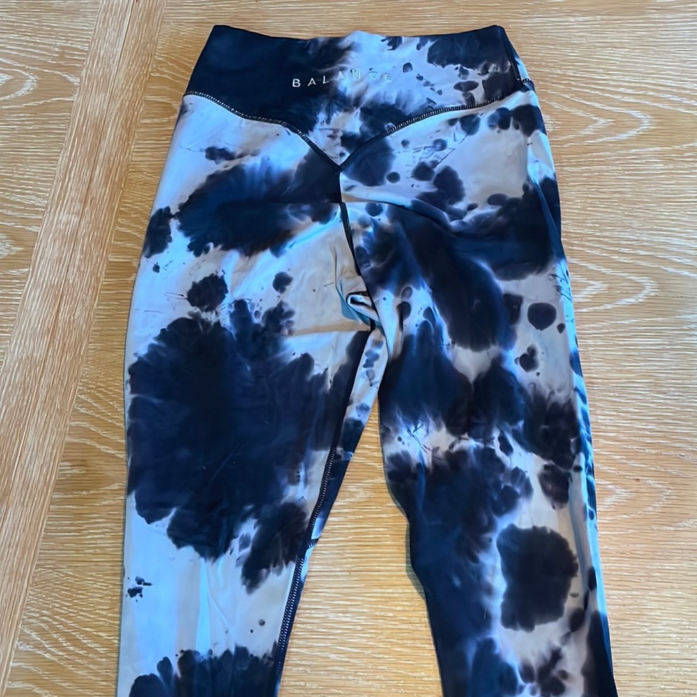 Black Tiedye leggings balance athletica - vitality